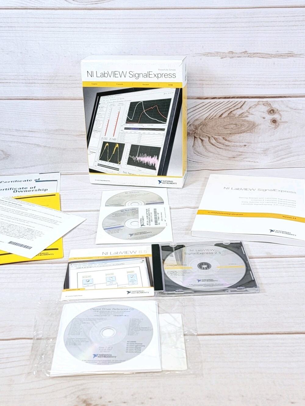 National Instruments NI-DAQmx 8.6 Windows Software w/ LabVIEW Signal Express LOT
